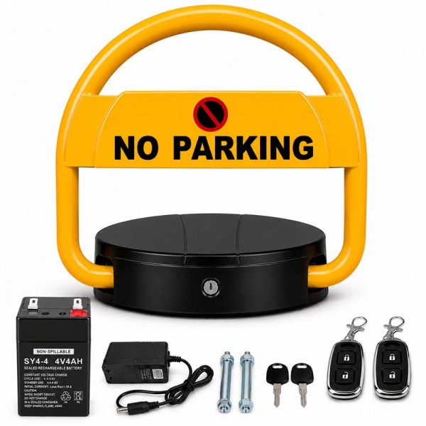 Rechargeable Battery Parking Lock with Remote Control UAE